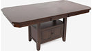 Jofran Manchester High/Low Rectangle Dining Table in Merlot - Holmwood's Furniture & Design Center (Somersworth, NH)