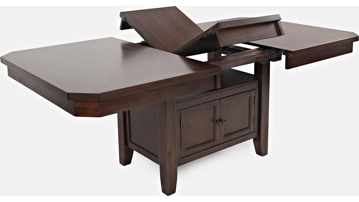Jofran Manchester High/Low Rectangle Dining Table in Merlot - Holmwood's Furniture & Design Center (Somersworth, NH)