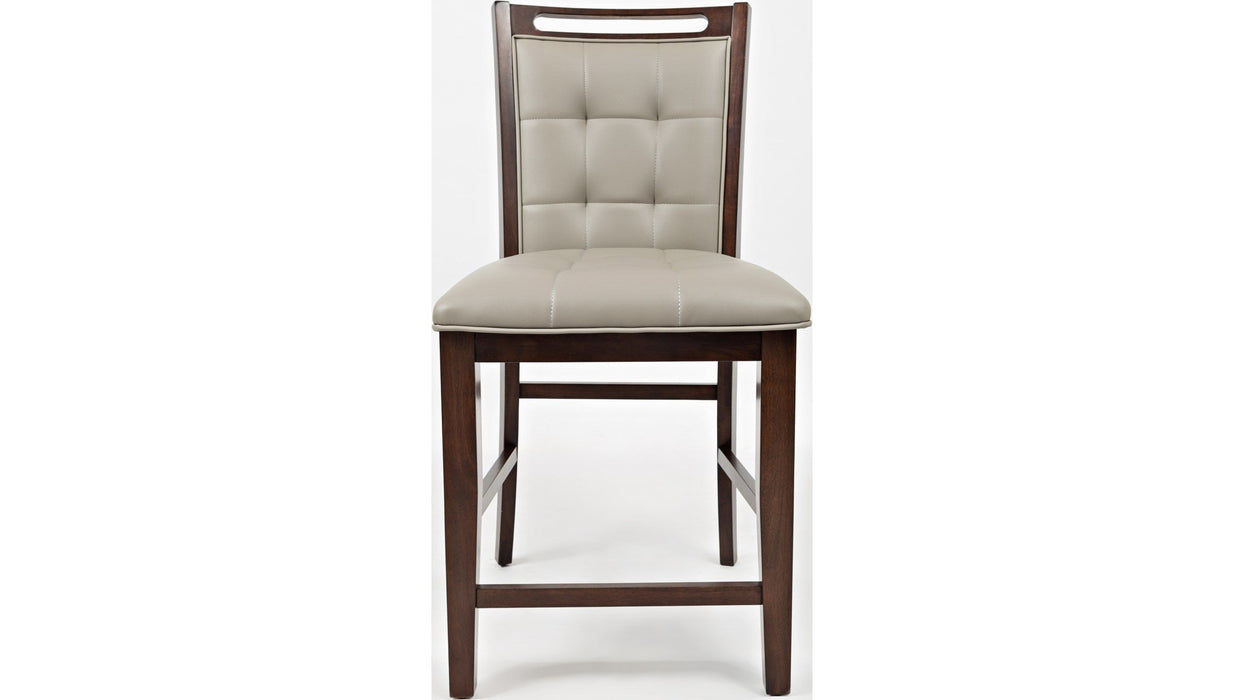 Jofran Manchester Upholstered Counter Stool in Merlot (Set of 2) - Holmwood's Furniture & Design Center (Somersworth, NH)