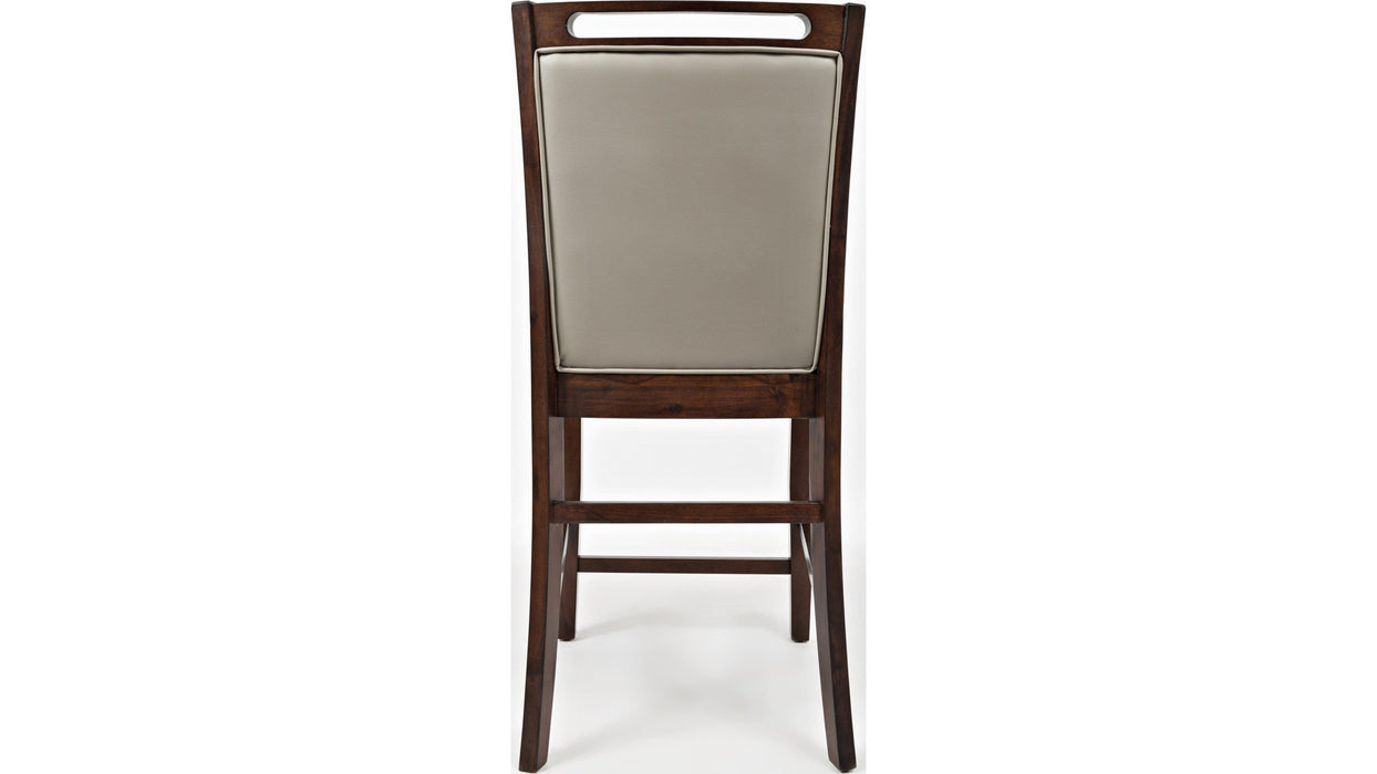 Jofran Manchester Upholstered Counter Stool in Merlot (Set of 2) - Holmwood's Furniture & Design Center (Somersworth, NH)