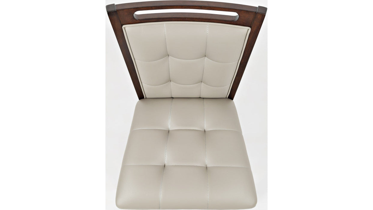 Jofran Manchester Upholstered Counter Stool in Merlot (Set of 2) - Holmwood's Furniture & Design Center (Somersworth, NH)