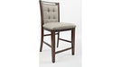 Jofran Manchester Upholstered Counter Stool in Merlot (Set of 2) - Holmwood's Furniture & Design Center (Somersworth, NH)