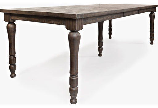 Jofran Madison County Rectangle Extension Dining Table in Barnwood - Holmwood's Furniture & Design Center (Somersworth, NH)