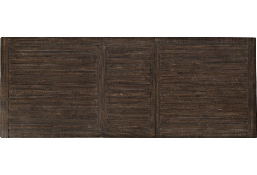 Jofran Madison County Rectangle Extension Dining Table in Barnwood - Holmwood's Furniture & Design Center (Somersworth, NH)