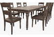 Jofran Madison County Rectangle Extension Dining Table in Barnwood - Holmwood's Furniture & Design Center (Somersworth, NH)