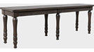 Jofran Madison County Dining Bench in Barnwood - Holmwood's Furniture & Design Center (Somersworth, NH)