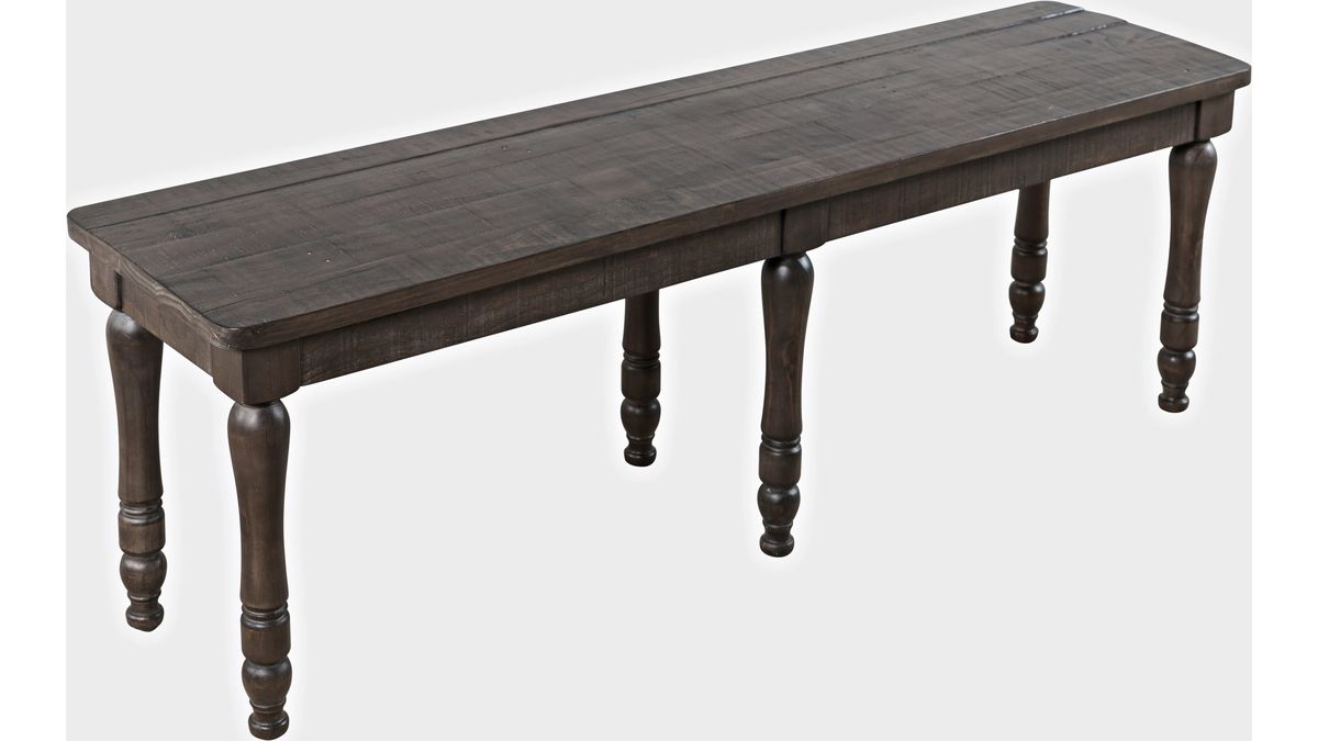 Jofran Madison County Dining Bench in Barnwood - Holmwood's Furniture & Design Center (Somersworth, NH)