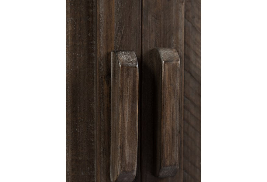 Jofran Madison County 60" Barn Door Server in Barnwood - Holmwood's Furniture & Design Center (Somersworth, NH)