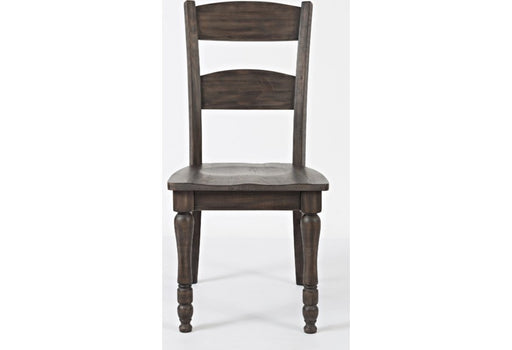 Jofran Madison County Ladderback Dining Chair in Barnwood (Set of 2) - Holmwood's Furniture & Design Center (Somersworth, NH)