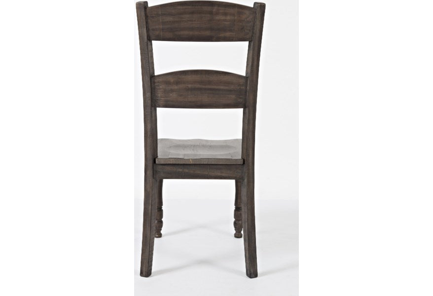 Jofran Madison County Ladderback Dining Chair in Barnwood (Set of 2) - Holmwood's Furniture & Design Center (Somersworth, NH)