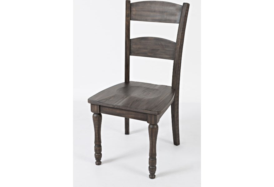 Jofran Madison County Ladderback Dining Chair in Barnwood (Set of 2) - Holmwood's Furniture & Design Center (Somersworth, NH)