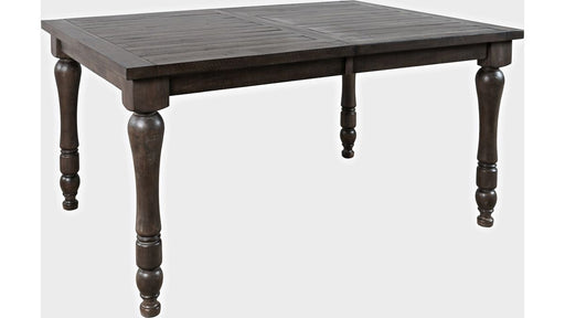 Jofran Madison County Rectangle Extension Dining Table in Barnwood - Holmwood's Furniture & Design Center (Somersworth, NH)