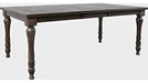 Jofran Madison County Rectangle Extension Dining Table in Barnwood - Holmwood's Furniture & Design Center (Somersworth, NH)