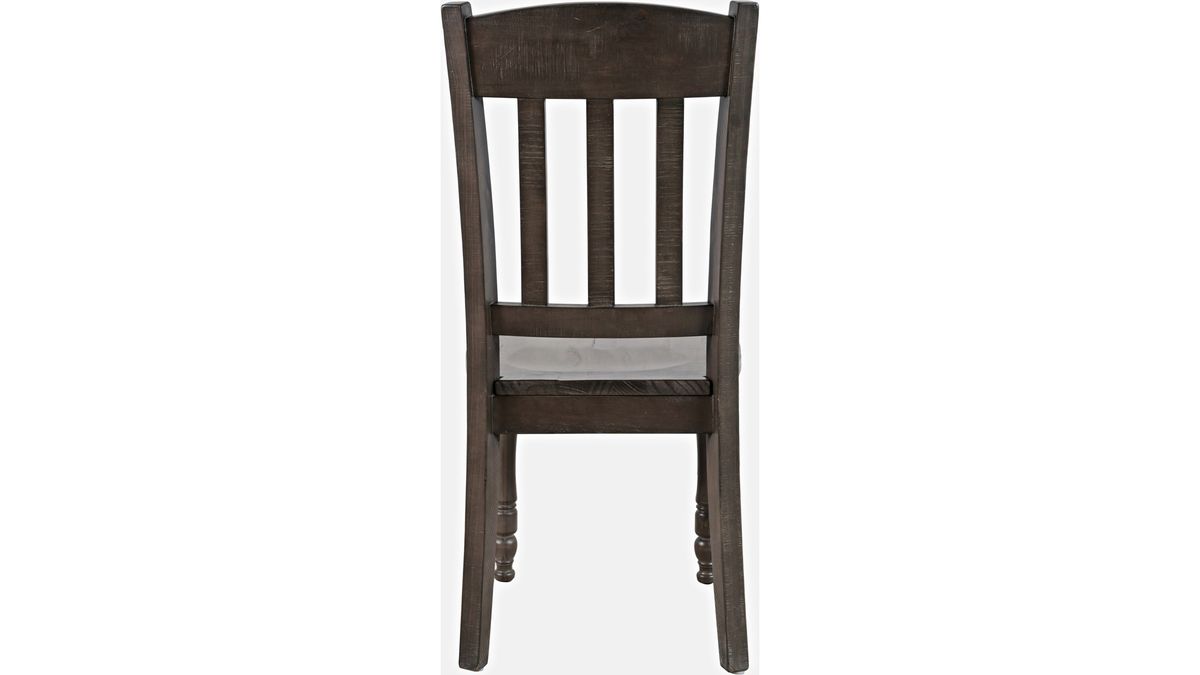 Jofran Madison County Slatback Dining Chair in Barnwood (Set of 2) - Holmwood's Furniture & Design Center (Somersworth, NH)