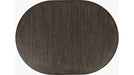 Jofran Madison County Round to Oval Dining Table in Barnwood - Holmwood's Furniture & Design Center (Somersworth, NH)