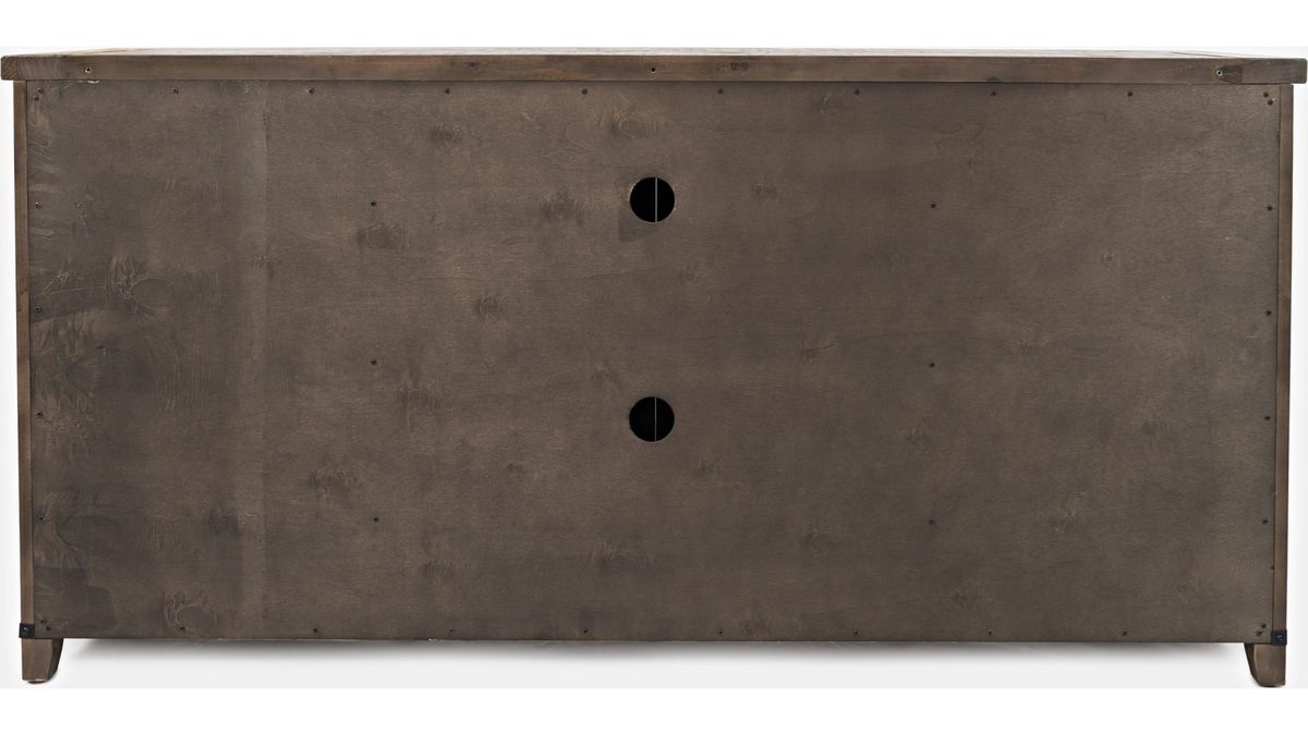 Jofran Madison County 70" Barn Door Server in Barnwood - Holmwood's Furniture & Design Center (Somersworth, NH)