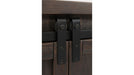 Jofran Madison County 70" Barn Door Server in Barnwood - Holmwood's Furniture & Design Center (Somersworth, NH)