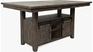 Jofran Madison County High/Low Dining Table in Barnwood - Holmwood's Furniture & Design Center (Somersworth, NH)