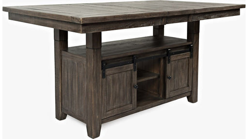 Jofran Madison County High/Low Dining Table in Barnwood - Holmwood's Furniture & Design Center (Somersworth, NH)
