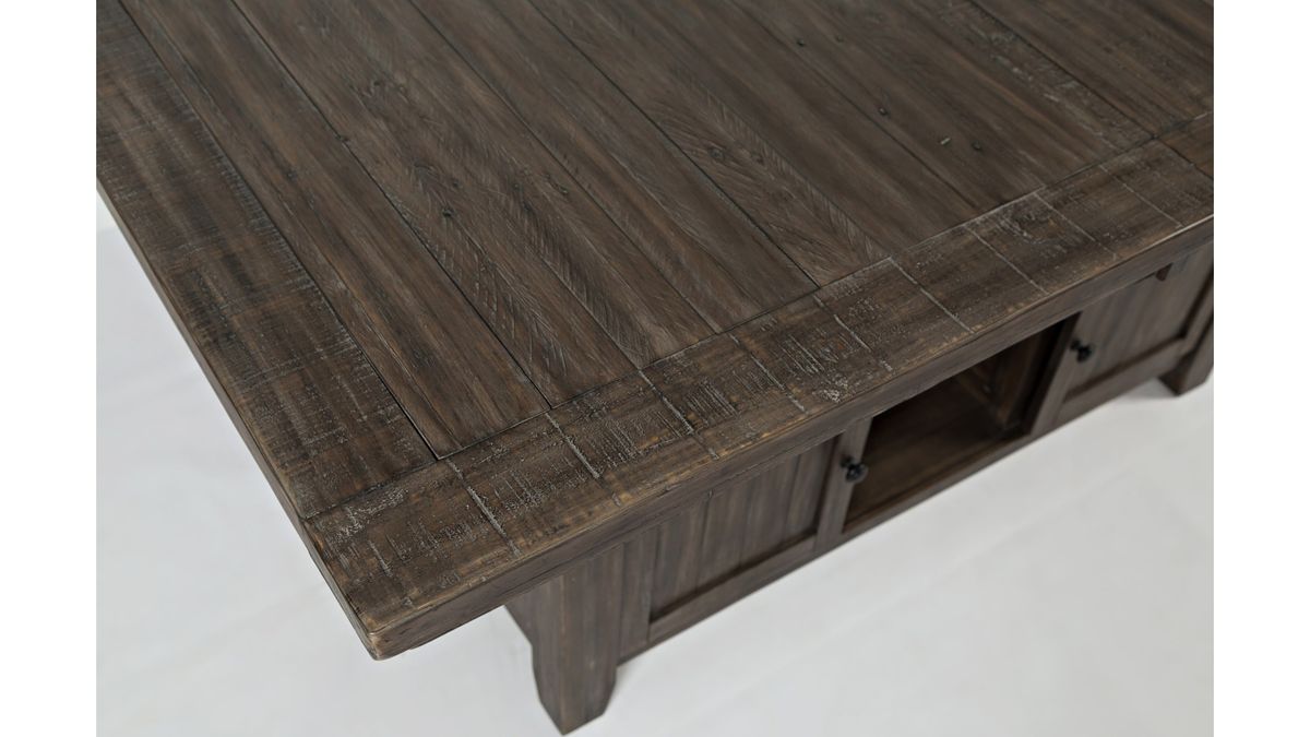 Jofran Madison County High/Low Dining Table in Barnwood - Holmwood's Furniture & Design Center (Somersworth, NH)