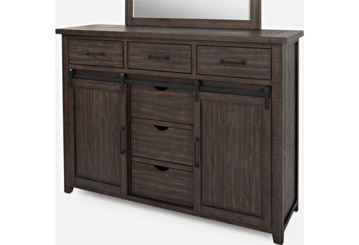Jofran Madison County Door Dresser in Barnwood - Holmwood's Furniture & Design Center (Somersworth, NH)