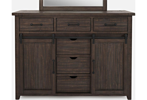 Jofran Madison County Door Dresser in Barnwood - Holmwood's Furniture & Design Center (Somersworth, NH)