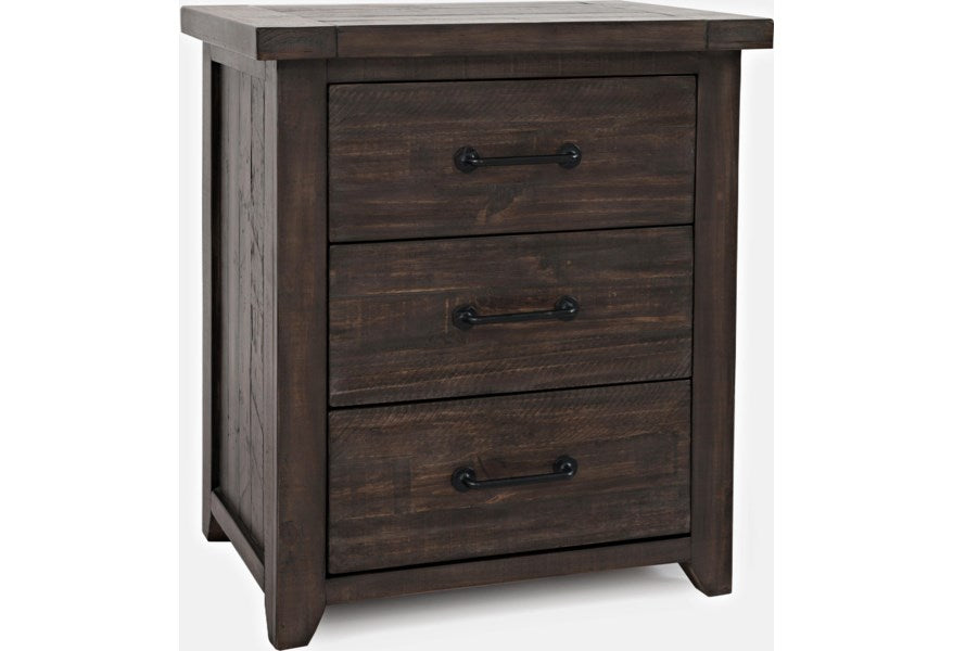 Jofran Madison County Power Nightstand in Barnwood - Holmwood's Furniture & Design Center (Somersworth, NH)