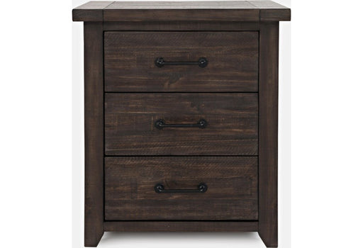 Jofran Madison County Power Nightstand in Barnwood - Holmwood's Furniture & Design Center (Somersworth, NH)