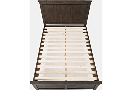 Jofran Madison County Queen Panel Bed in Barnwood - Holmwood's Furniture & Design Center (Somersworth, NH)