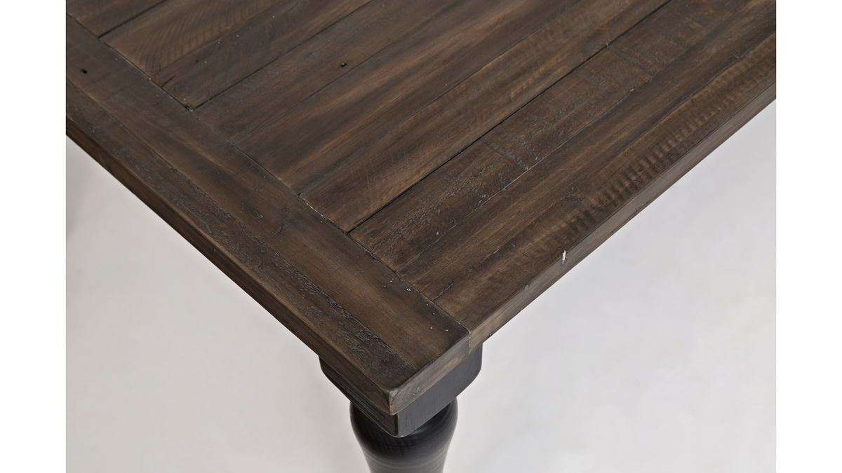 Jofran Madison County Rectangle Extension Dining Table in Vintage Black - Holmwood's Furniture & Design Center (Somersworth, NH)