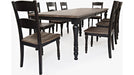 Jofran Madison County Rectangle Extension Dining Table in Vintage Black - Holmwood's Furniture & Design Center (Somersworth, NH)