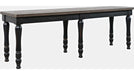 Jofran Madison County Dining Bench in Vintage Black - Holmwood's Furniture & Design Center (Somersworth, NH)