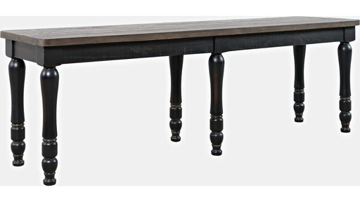 Jofran Madison County Dining Bench in Vintage Black - Holmwood's Furniture & Design Center (Somersworth, NH)