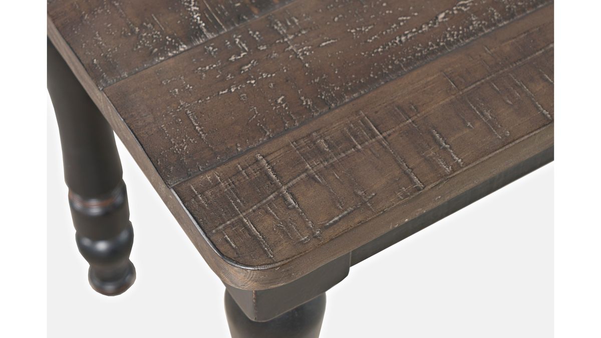 Jofran Madison County Dining Bench in Vintage Black - Holmwood's Furniture & Design Center (Somersworth, NH)