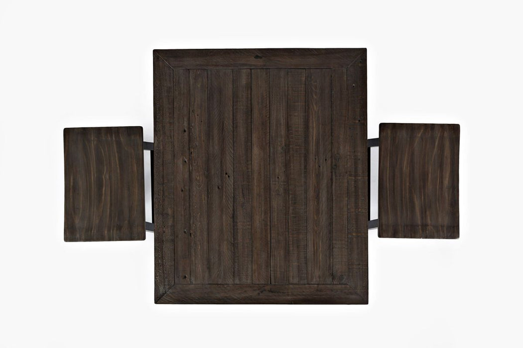 Jofran Madison County Rustic Reclaimed Pine Farmhouse 3 Piece Counter Height Dining Set in Vintage Black - Holmwood's Furniture & Design Center (Somersworth, NH)