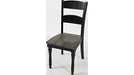 Jofran Madison County Ladderback Dining Chair in Vintage Black (Set of 2) - Holmwood's Furniture & Design Center (Somersworth, NH)