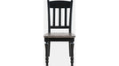 Jofran Madison County Slatback Dining Chair in Vintage Black (Set of 2) - Holmwood's Furniture & Design Center (Somersworth, NH)