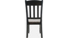 Jofran Madison County Slatback Dining Chair in Vintage Black (Set of 2) - Holmwood's Furniture & Design Center (Somersworth, NH)