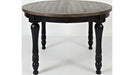Jofran Madison County Round to Oval Dining Table in Vintage Black image