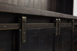 Jofran Madison County Rustic Reclaimed Pine Farmhouse Hutch Server in Vintage Black - Holmwood's Furniture & Design Center (Somersworth, NH)
