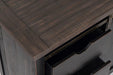 Jofran Madison County Rustic Reclaimed Pine Farmhouse Hutch Server in Vintage Black - Holmwood's Furniture & Design Center (Somersworth, NH)