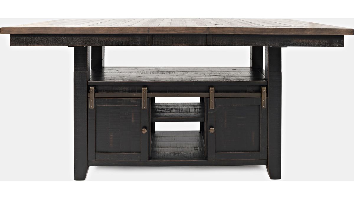 Jofran Madison County High/Low Dining Table in Vintage Black - Holmwood's Furniture & Design Center (Somersworth, NH)
