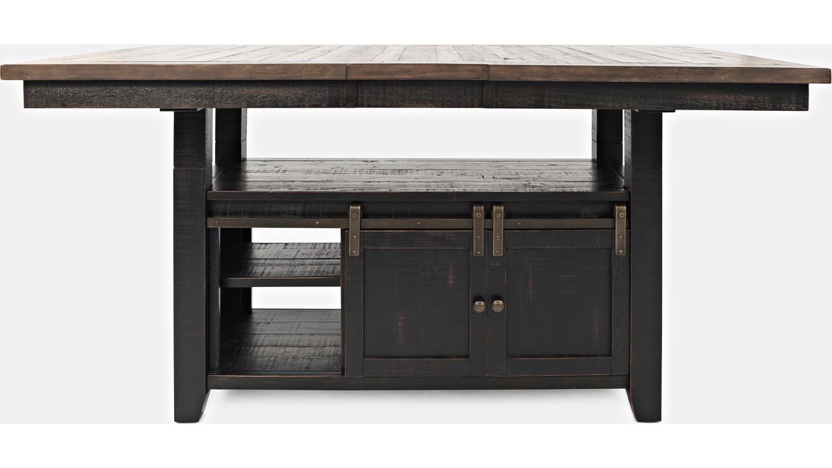 Jofran Madison County High/Low Dining Table in Vintage Black - Holmwood's Furniture & Design Center (Somersworth, NH)