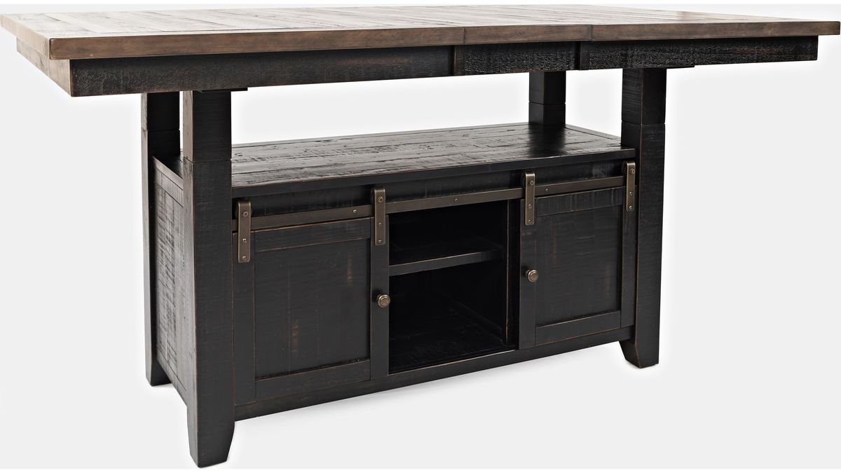 Jofran Madison County High/Low Dining Table in Vintage Black - Holmwood's Furniture & Design Center (Somersworth, NH)