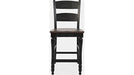 Jofran Madison County Ladderback Counter Stool in Vintage Black (Set of 2) - Holmwood's Furniture & Design Center (Somersworth, NH)