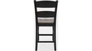Jofran Madison County Ladderback Counter Stool in Vintage Black (Set of 2) - Holmwood's Furniture & Design Center (Somersworth, NH)