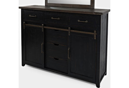 Jofran Madison County Door Dresser in Vintage Black - Holmwood's Furniture & Design Center (Somersworth, NH)