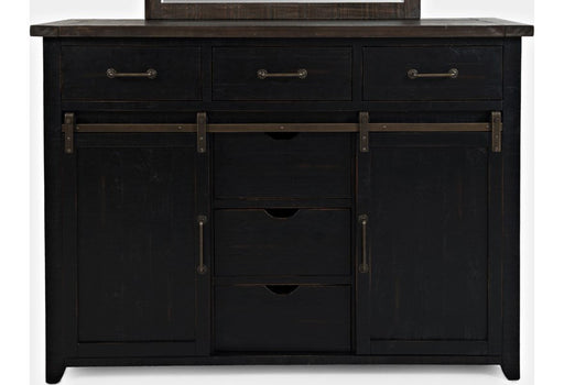 Jofran Madison County Door Dresser in Vintage Black - Holmwood's Furniture & Design Center (Somersworth, NH)