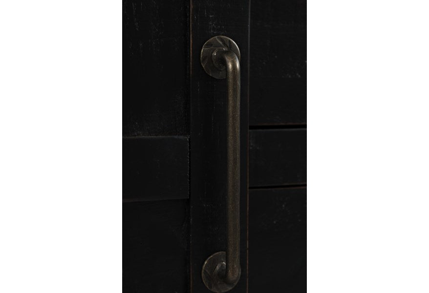 Jofran Madison County Door Chest in Vintage Black - Holmwood's Furniture & Design Center (Somersworth, NH)