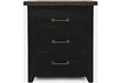 Jofran Madison County Power Nightstand in Vintage Black - Holmwood's Furniture & Design Center (Somersworth, NH)